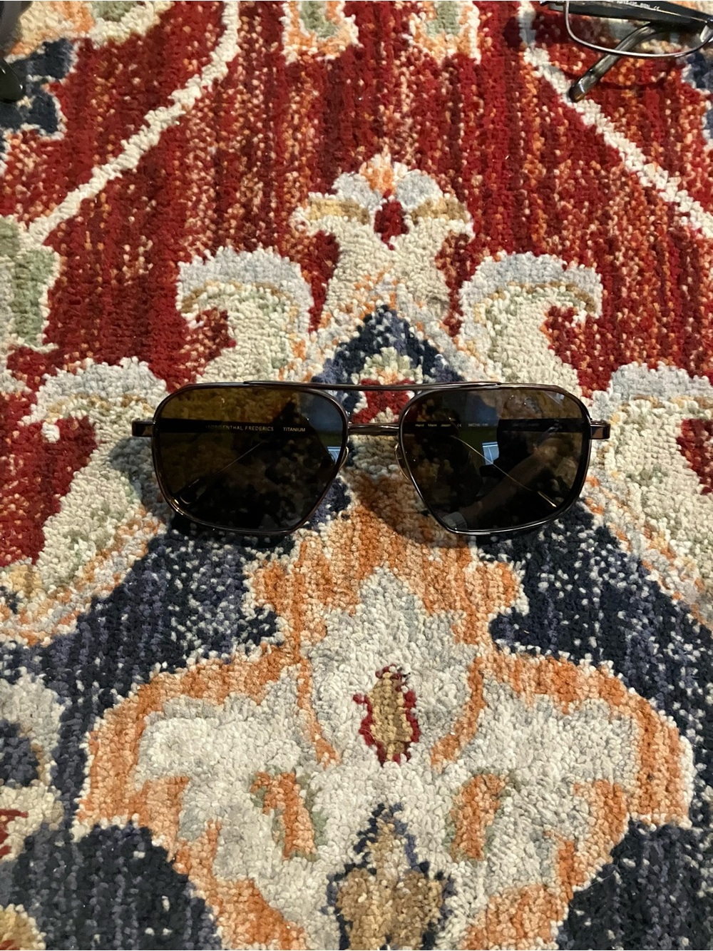 Morgenthal Fredrics Titanium Sunglasses Aviators
